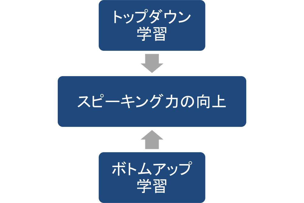 トップダウン学習とボトムアップ学習でスピーキング力の向上