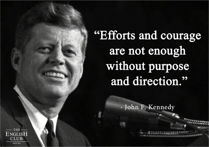 英語の名言：John F. Kennedy