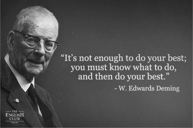 英語の名言：W. Edwards Deming