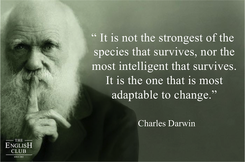 英語の名言：Charles Darwin