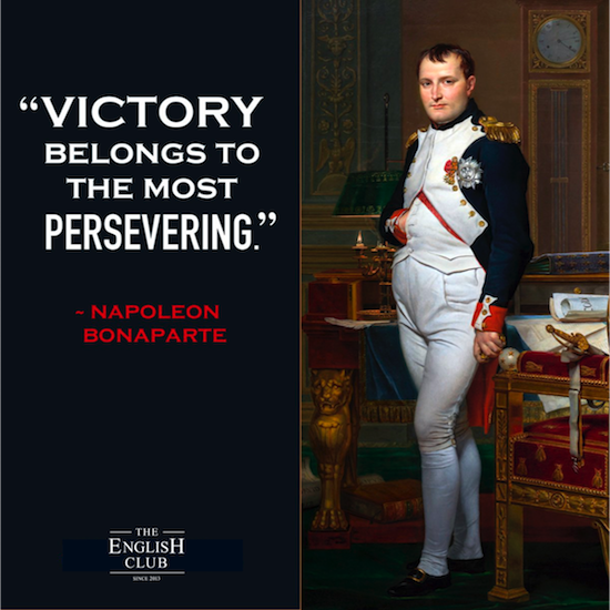 英語の名言：Napoleon Bonaparte