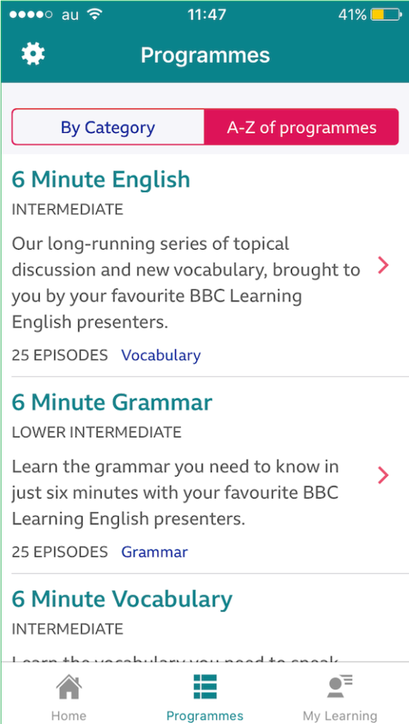 BBC Learning English App2